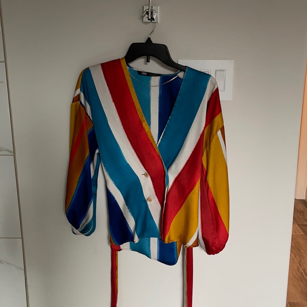 Zara blouse multicolored